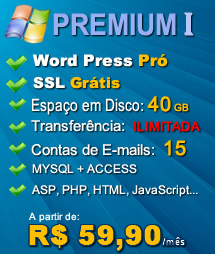 Plano Premium I - Hospedagem Windows