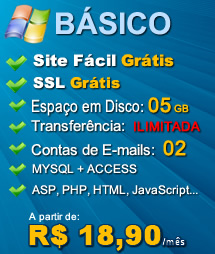 Plano Básico - Hospedagem Windows