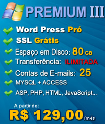 Plano Premium III - Hospedagem Windows