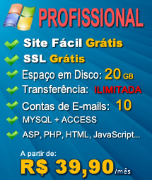 Plano Profissional - Hospedagem Windows